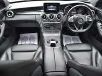 Usado Mercedes C220 AMG line 170 CV (125 kW) 2017 Plateado Berlina