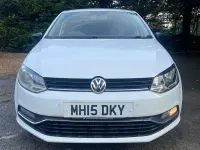 Used VW Polo Design 90 HP (66 kW) 2015 White Hatchback