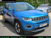 Used Jeep Compass Limited 170 HP (125 kW) 2019 Hydro blue metallic SUV
