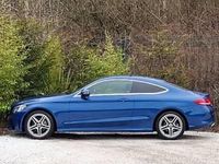 Used Mercedes C200 AMG line 184 HP (135 kW) 2023 Blue Coupe