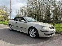 Begagnad Saab 9-3 Cabriolet Vector 2004 Silver Cab