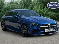 Used Mercedes C300e AMG Line Premium Plus 254 HP (186 kW) 2022 Blue Sedan