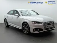 Used Audi A4 S-Line 150 HP (110 kW) 2019 White Sedan
