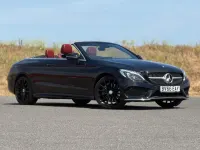 Used Mercedes C200 AMG line 2016 Black Cabriolet