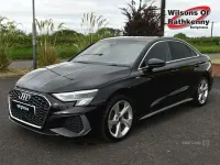Used Audi A3 S-Line 110 HP (80 kW) 2023 Black Sedan