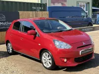 Used Mitsubishi Mirage 2015 Red Hatchback