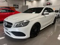 Used Mercedes A160 AMG line 102 HP (75 kW) 2017 White Hatchback