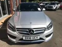 Used Mercedes C200 AMG Line Premium 184 HP (135 kW) 2016 Silver Sedan