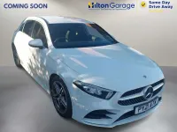 Used Mercedes A180 AMG line 136 HP (100 kW) 2021 White Hatchback