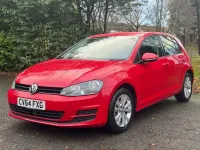 Used VW Golf VII SE 122 HP (89 kW) 2014 Red Hatchback