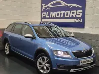 Used Skoda Octavia Scout 4x4 184 HP (135 kW) 2016 Blue Estate