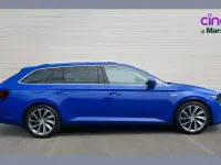 Used Skoda Superb 190 HP (139 kW) 2018 Blue Estate