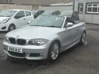Begagnad BMW 118 Cabriolet M Sport 2010 Silver Cab