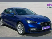 Used Seat Leon SE Dynamic 128 HP (94 kW) 2021 Blue Hatchback