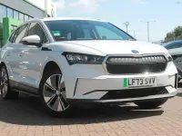 Used Skoda Enyaq iV ecoSuite 150 kW (204 HP) 2024 Moon white metallic SUV