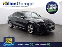 Used Audi A3 S-Line 150 HP (110 kW) 2022 Black Sedan