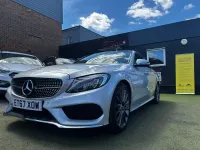 Used Mercedes C220 AMG line 170 HP (125 kW) 2017 Silver Sedan