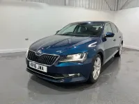 Used Skoda Superb SE L Executive 190 HP (139 kW) 2016 Blue Hatchback