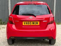 Used Toyota Yaris 99 HP (72 kW) 2016 Red Hatchback
