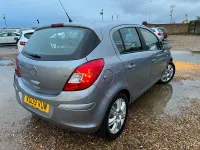 Used Vauxhall Corsa Design Edition 90 HP (66 kW) 2009 Silver Hatchback