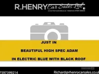 Used Vauxhall Adam 70 HP (51 kW) 2017 Blue Hatchback