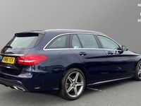 Używany Mercedes C220 AMG line 170 KM (125 kW) 2018 Niebieski Kombi