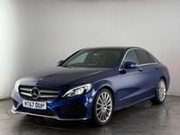Used Mercedes C200 AMG line 184 HP (135 kW) 2017 Blue Sedan