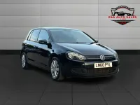 Used VW Golf VI SE 105 HP (77 kW) 2010 Black Hatchback
