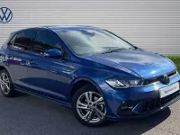 Used VW Polo R-line 110 HP (80 kW) 2022 Blue Hatchback
