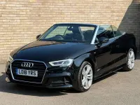 Begagnad Audi A3 Cabriolet S-Line 2018 Svart Cab