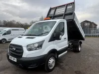 Used Ford Transit 130 HP (95 kW) 2021 White Cabriolet