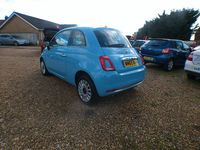 Used Fiat 500 Lounge 69 HP (50 kW) 2015 Blue Hatchback