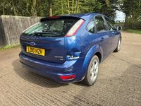Used Ford Focus Zetec 2010 Blue Hatchback