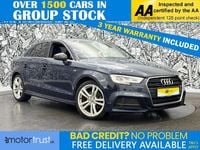 Used Audi A3 S-Line 150 HP (110 kW) 2018 Blue Sedan