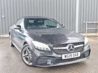 Used Mercedes C200 AMG line 184 HP (135 kW) 2019 Black Cabriolet
