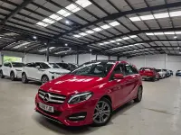 Used Mercedes B180 Exclusive 120 HP (88 kW) 2018 Red Hatchback