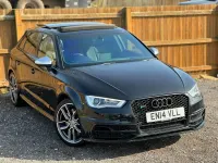 Begagnad Audi S3 Sportback Advanced 300 HK (220 kW) 2014 Svart Halvkombi