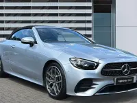 Used Mercedes E300 AMG line 258 HP (189 kW) 2022 Silver Cabriolet