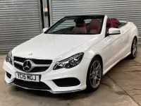 Used Mercedes E250 AMG line 204 HP (150 kW) 2015 White Cabriolet
