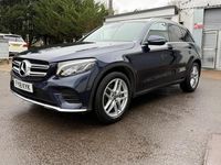 Begagnad Mercedes GLC250 AMG line 2018 Blå Kombi