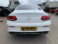 Used Mercedes C200 AMG line 2018 White Coupe