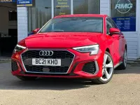 Used Audi A3 S-Line 110 HP (80 kW) 2021 Red Sedan