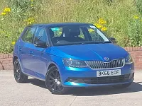 Used Skoda Fabia Colour Edition 75 HP (55 kW) 2016 Blue Hatchback