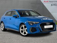 Used Audi A3 S-Line 147 HP (108 kW) 2022 Blue Sedan