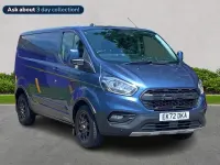 Used Ford Transit Custom 130 HP (95 kW) 2022 Blue Van