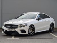 Used Mercedes E220 AMG line 2018 White Coupe