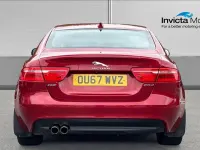 Used Jaguar XE R-Sport 180 HP (132 kW) 2017 Firenze red metallic Sedan