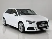 Used Audi A3 S-Line 150 HP (110 kW) 2018 White Sedan