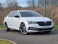 Used Skoda Superb SportlinePlus 190 HP (139 kW) 2020 White Hatchback