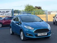 Usado Ford Fiesta Titanium 2016 Azul Citadino